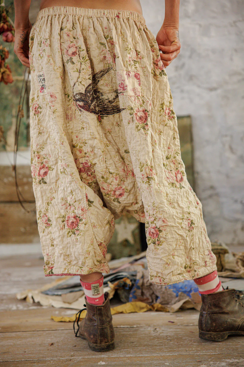 Floral Patchwork Garçon Pants - Image 4