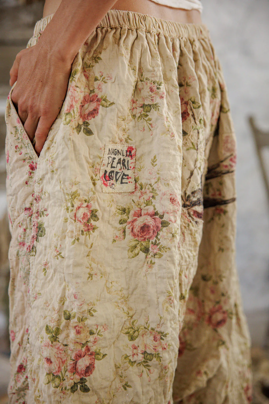 Floral Patchwork Garçon Pants - Image 5