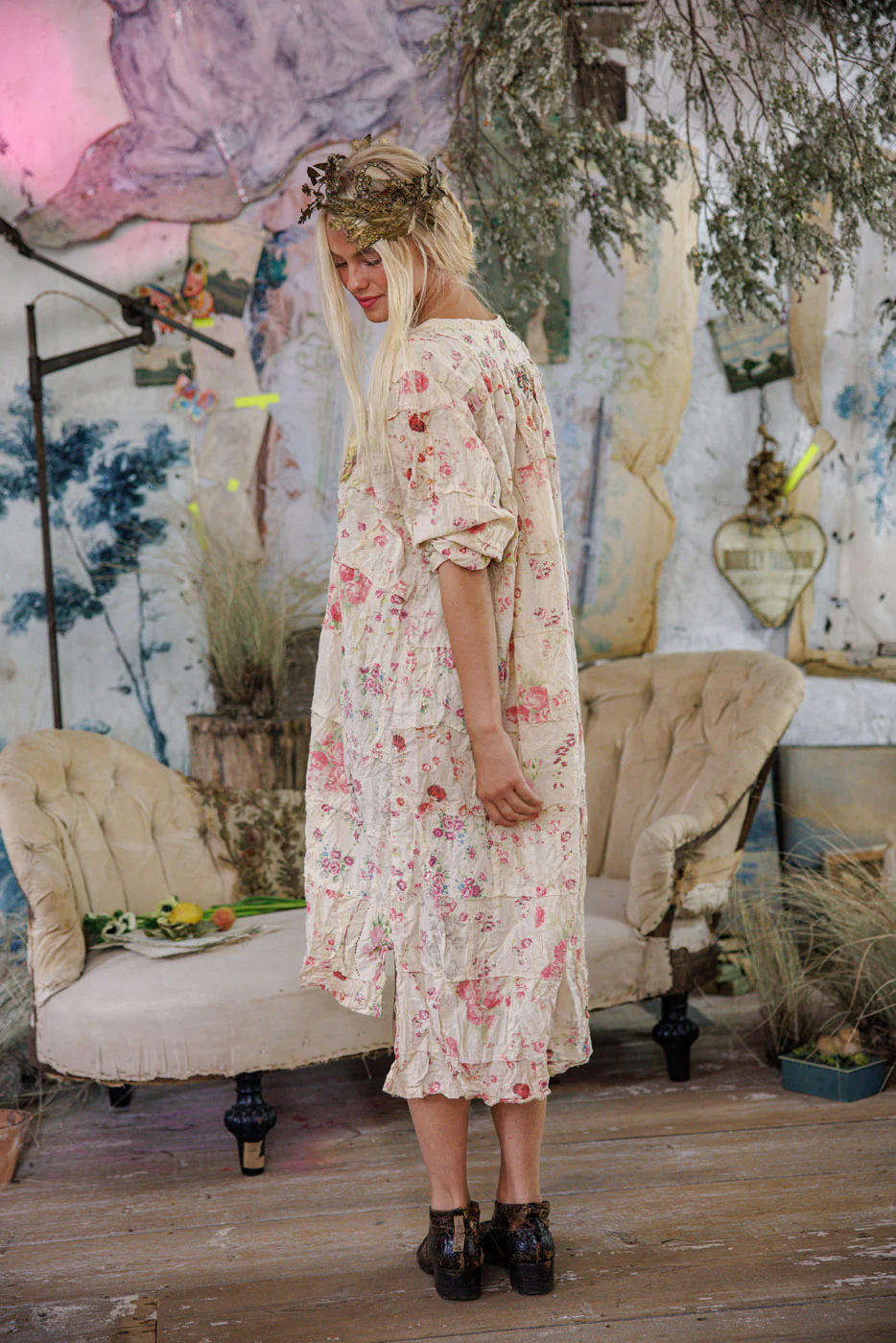 Floral Patchwork Prairie Dress - Image 10