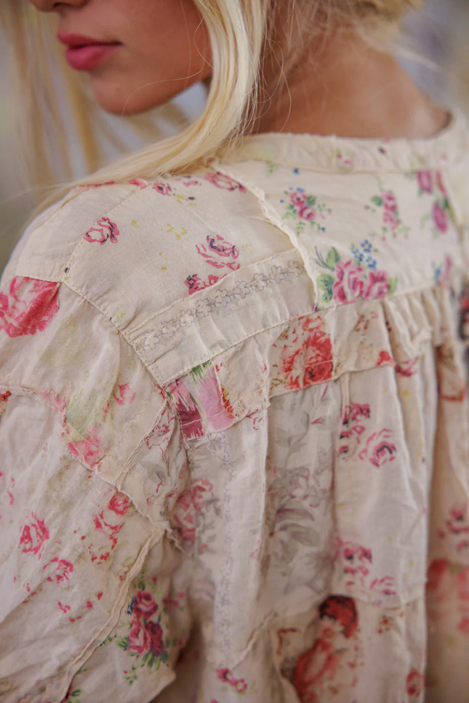 Floral Patchwork Prairie Dress - Image 11
