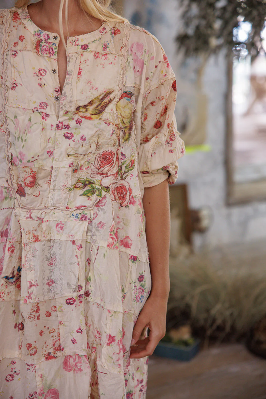 Floral Patchwork Prairie Dress - Image 4