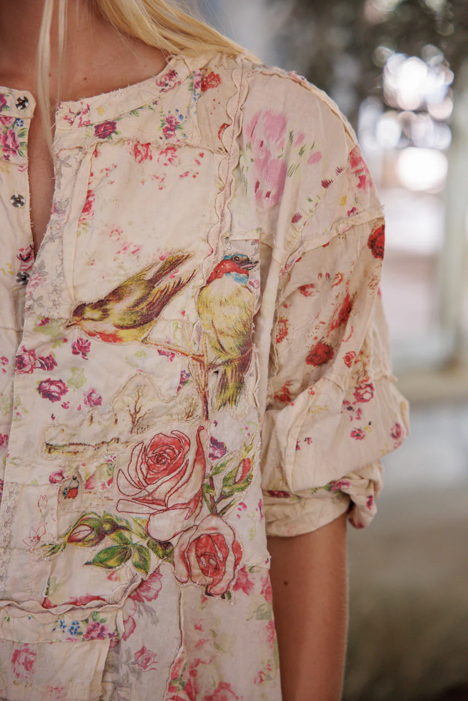Floral Patchwork Prairie Dress - Image 7