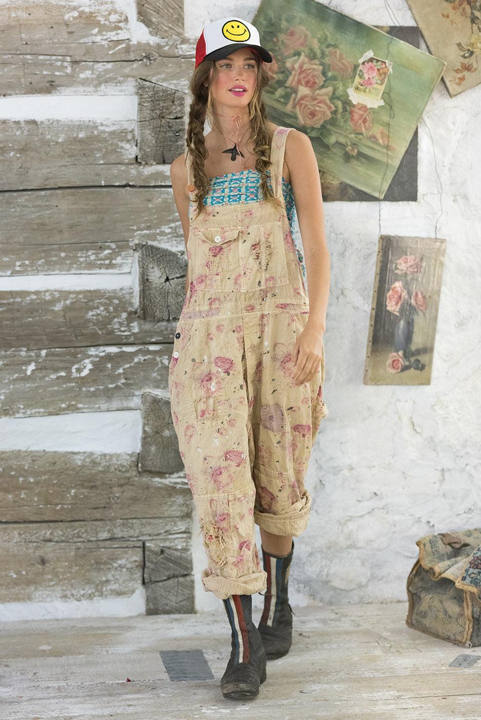 Floral Print Overalls - Image 3