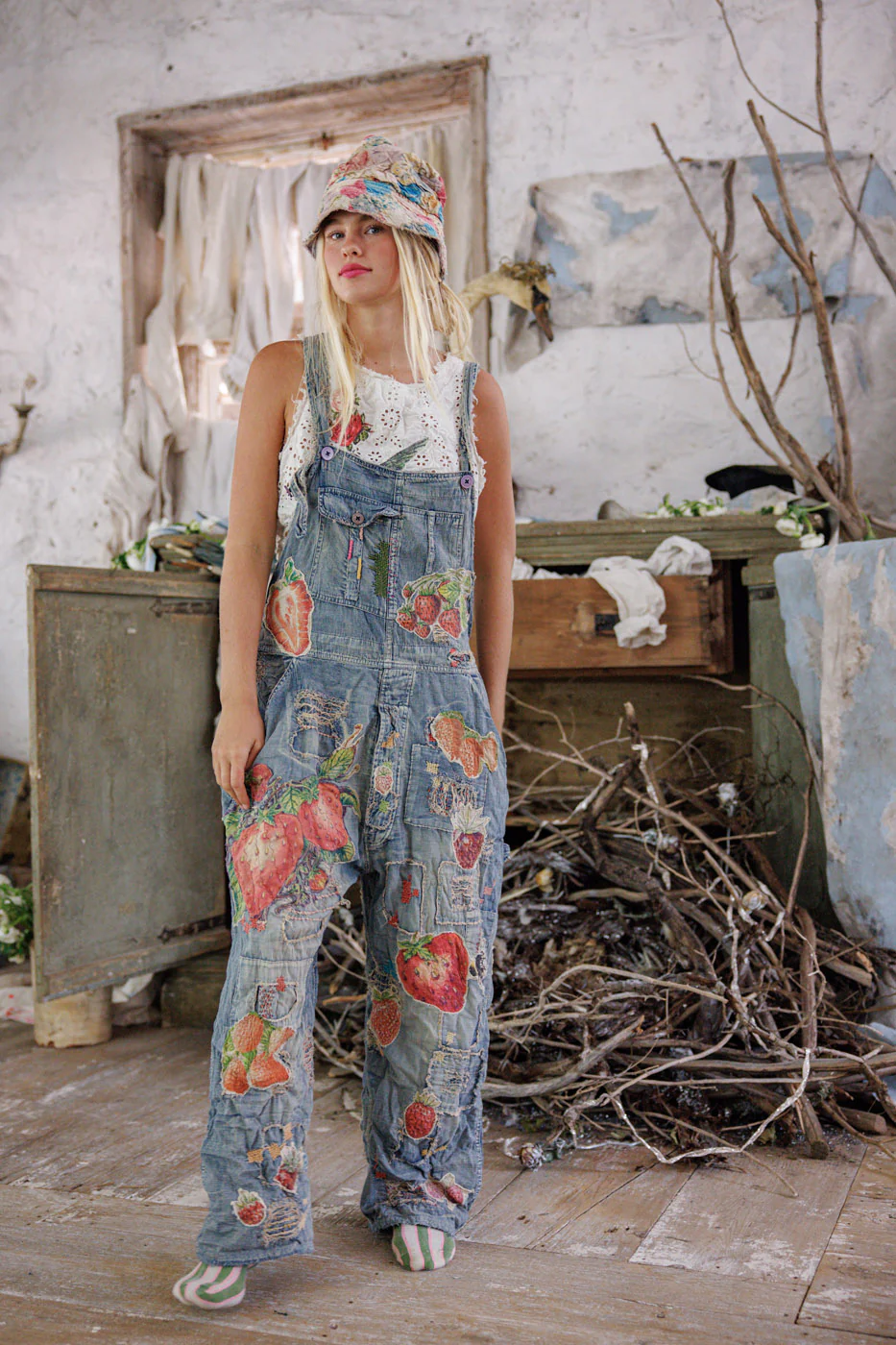 Fraise Love Overalls - Image 3