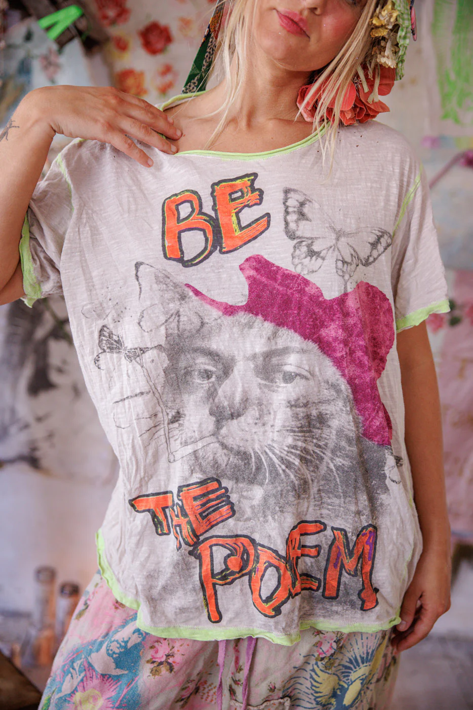 French Poet Cat Tee - Image 2