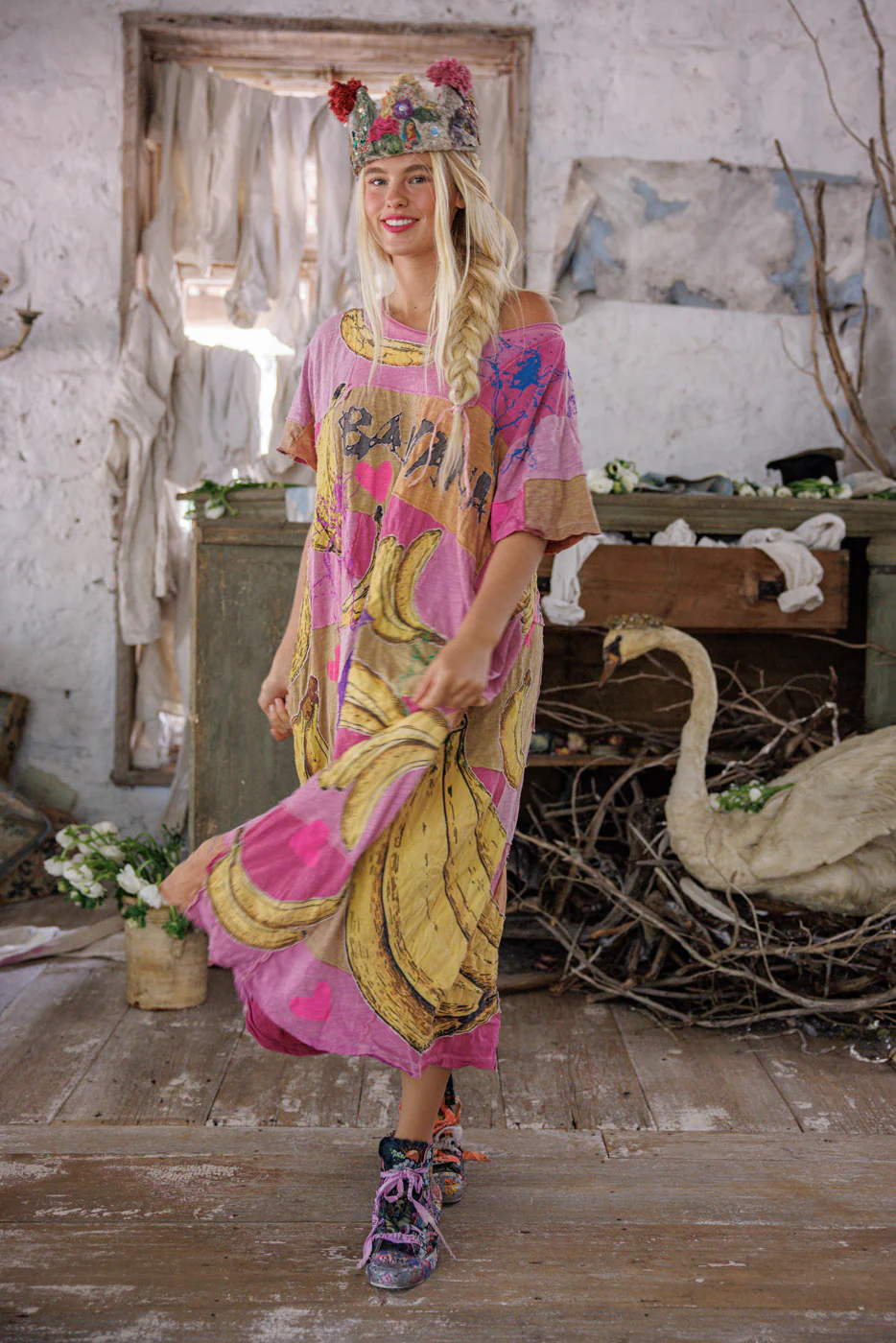 Funk N' Junk Graphics Tee Dress - Image 2