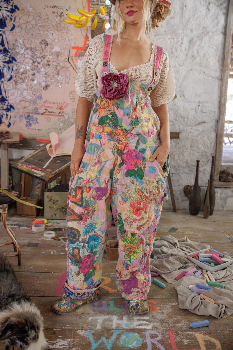 Graphic Love Overalls - Image 2