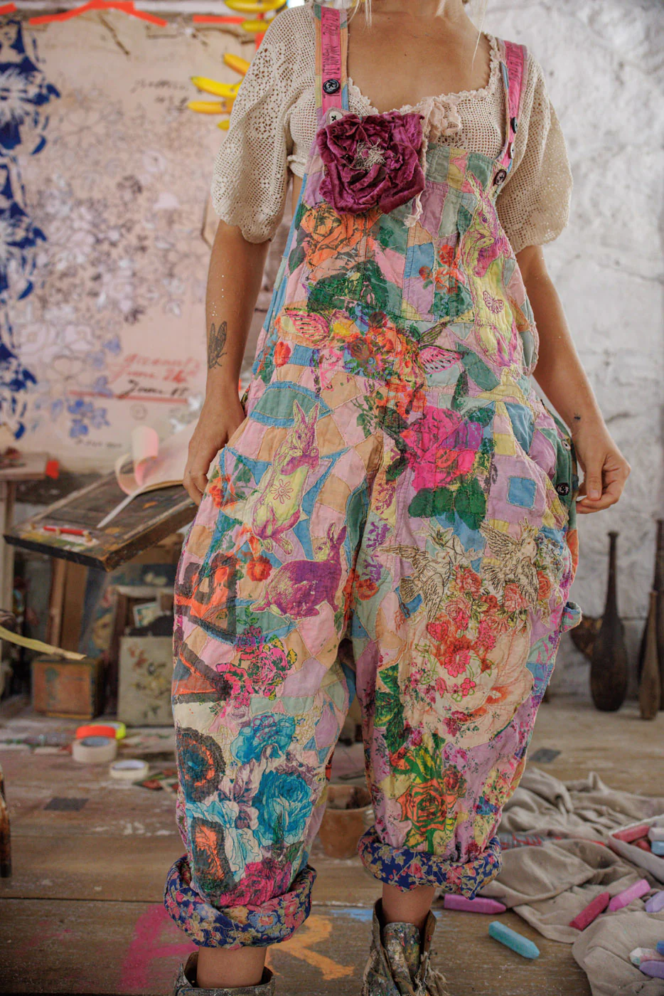 Graphic Love Overalls - Image 3