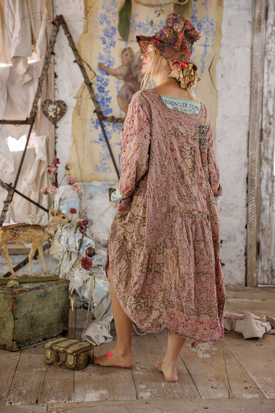 Kalamkari Helenia Dress - Image 4