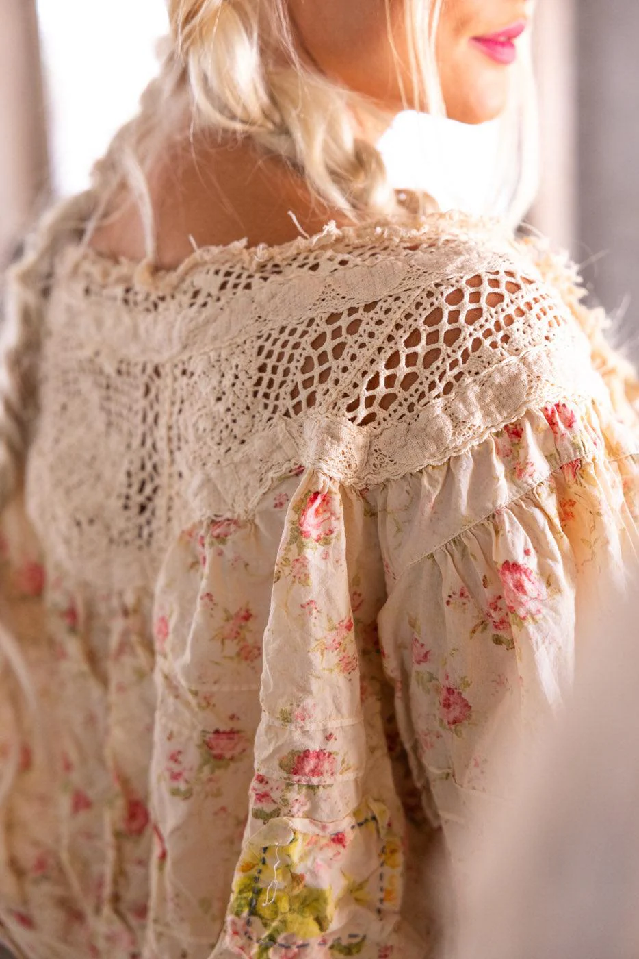 Crochet Yoke Keira Blouse - Image 7