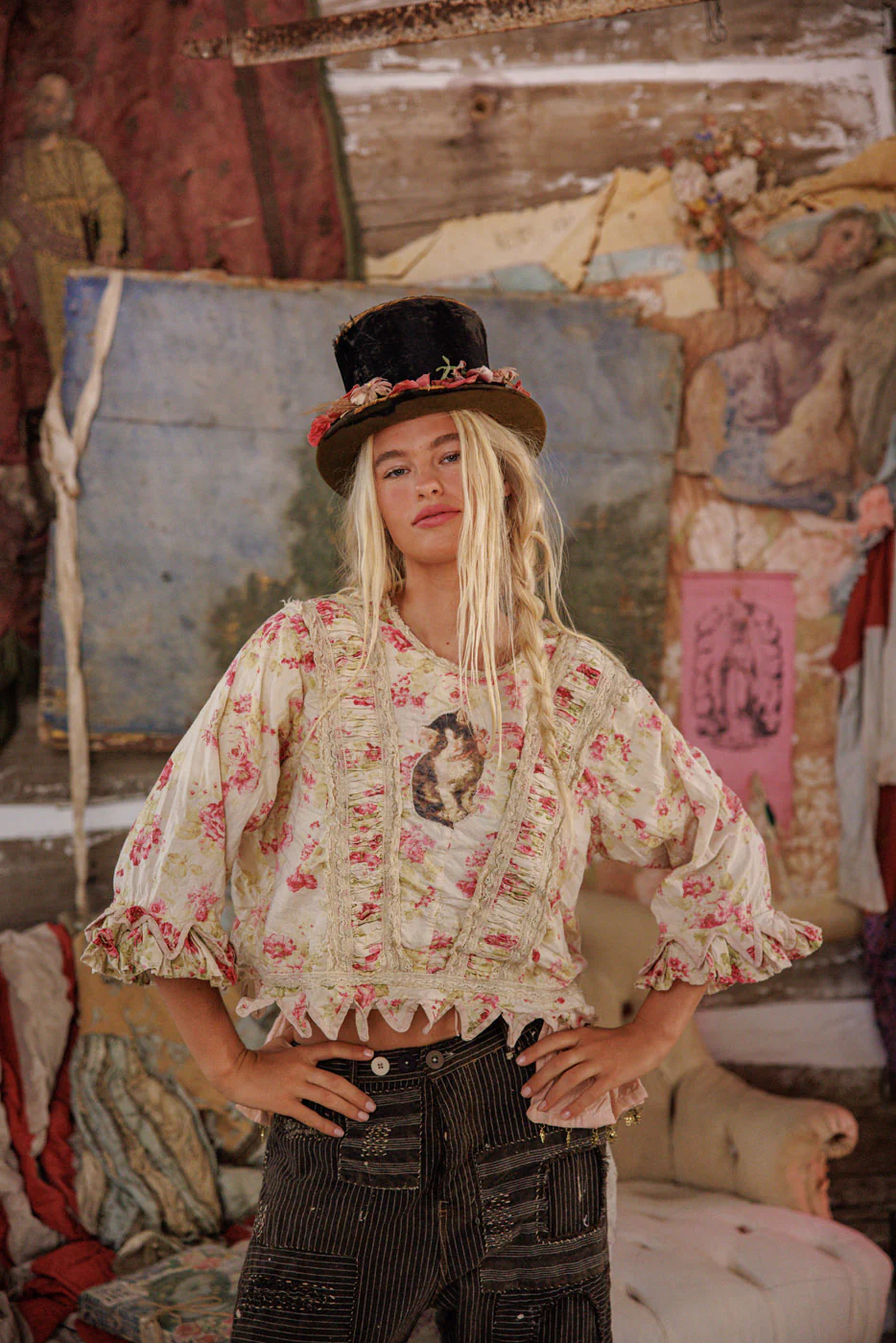 Kitty Hyacinth Blouse