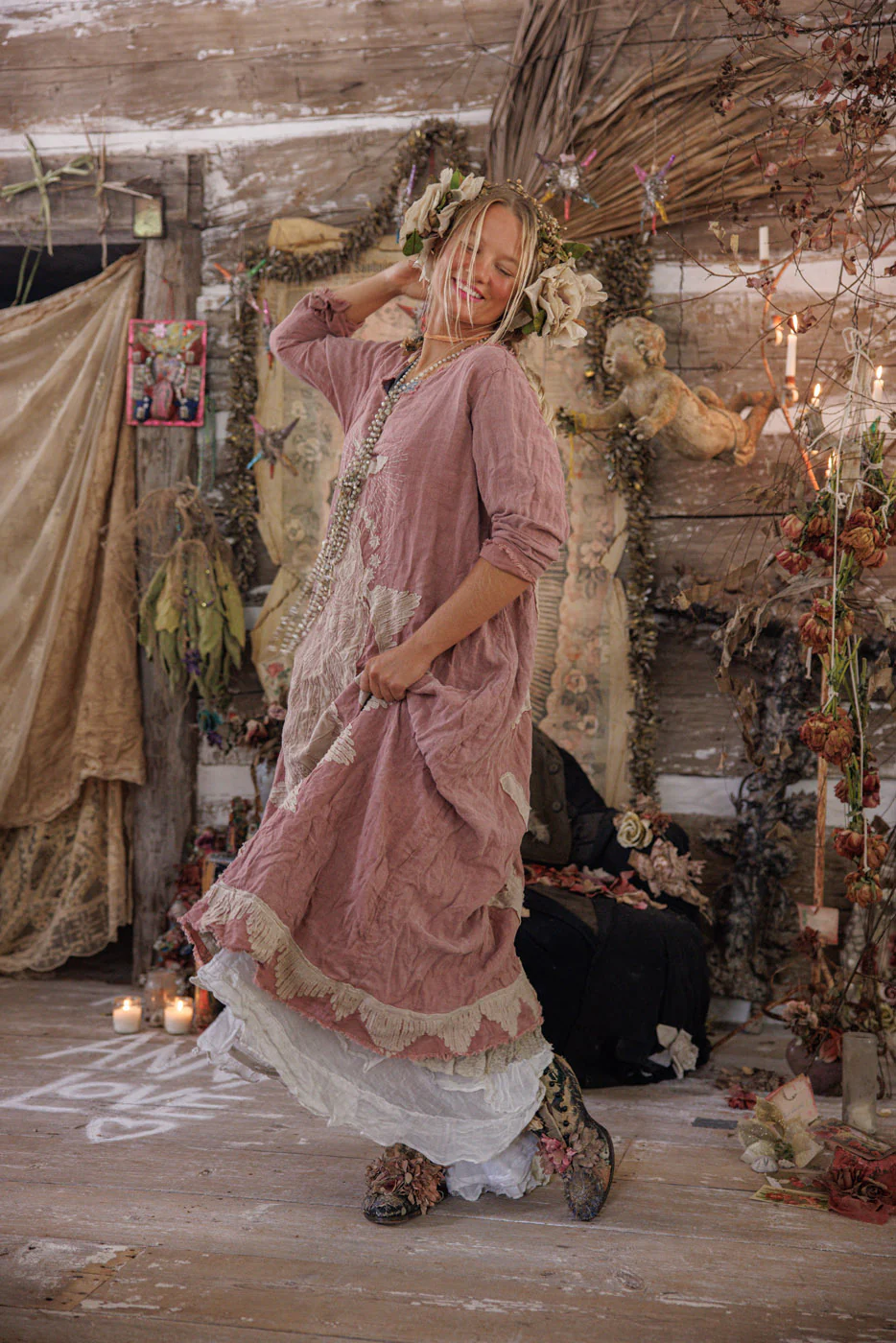Linen Queen of the Sea Dress - Image 3
