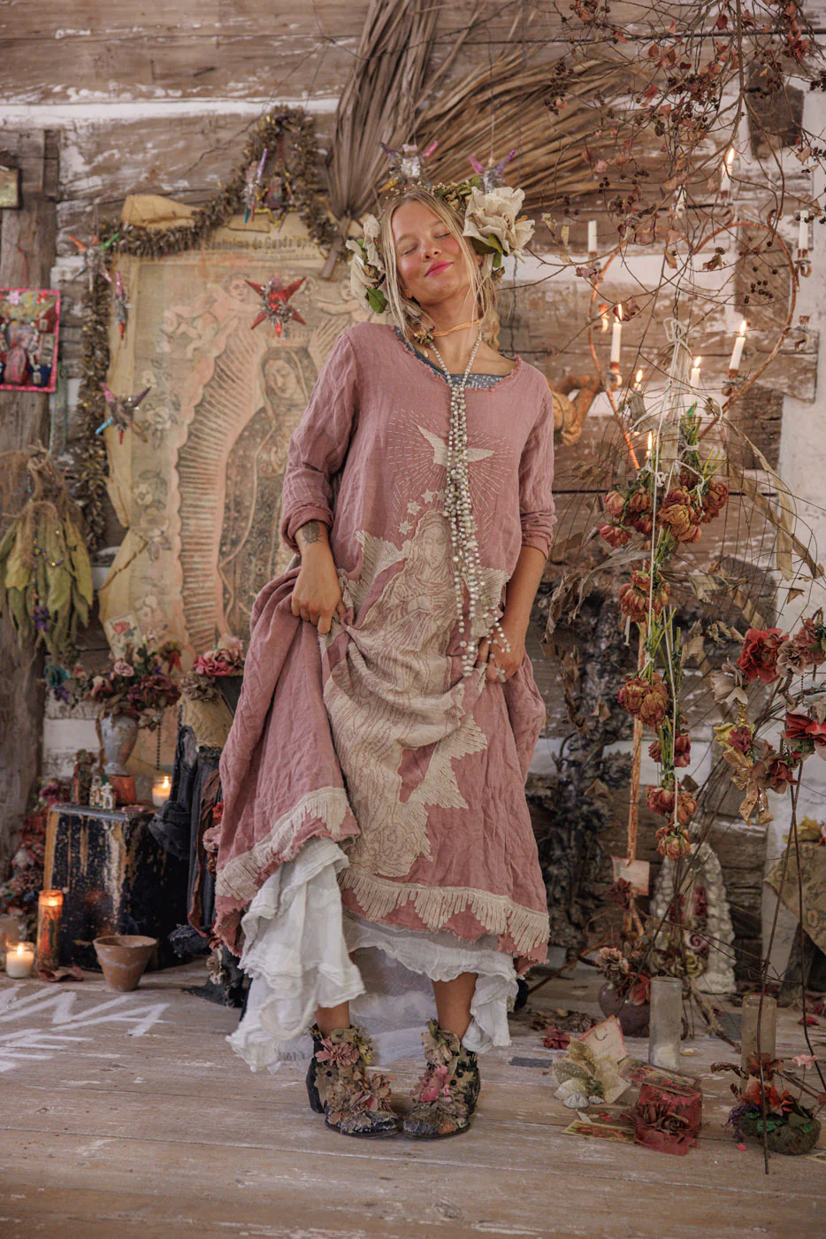 Linen Queen of the Sea Dress - Image 5