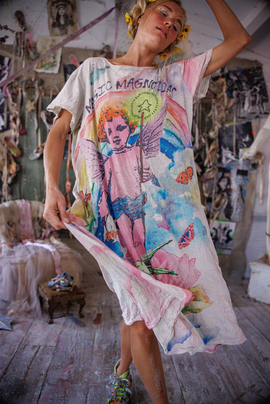 Magic Magnolias Tee Dress - Image 4