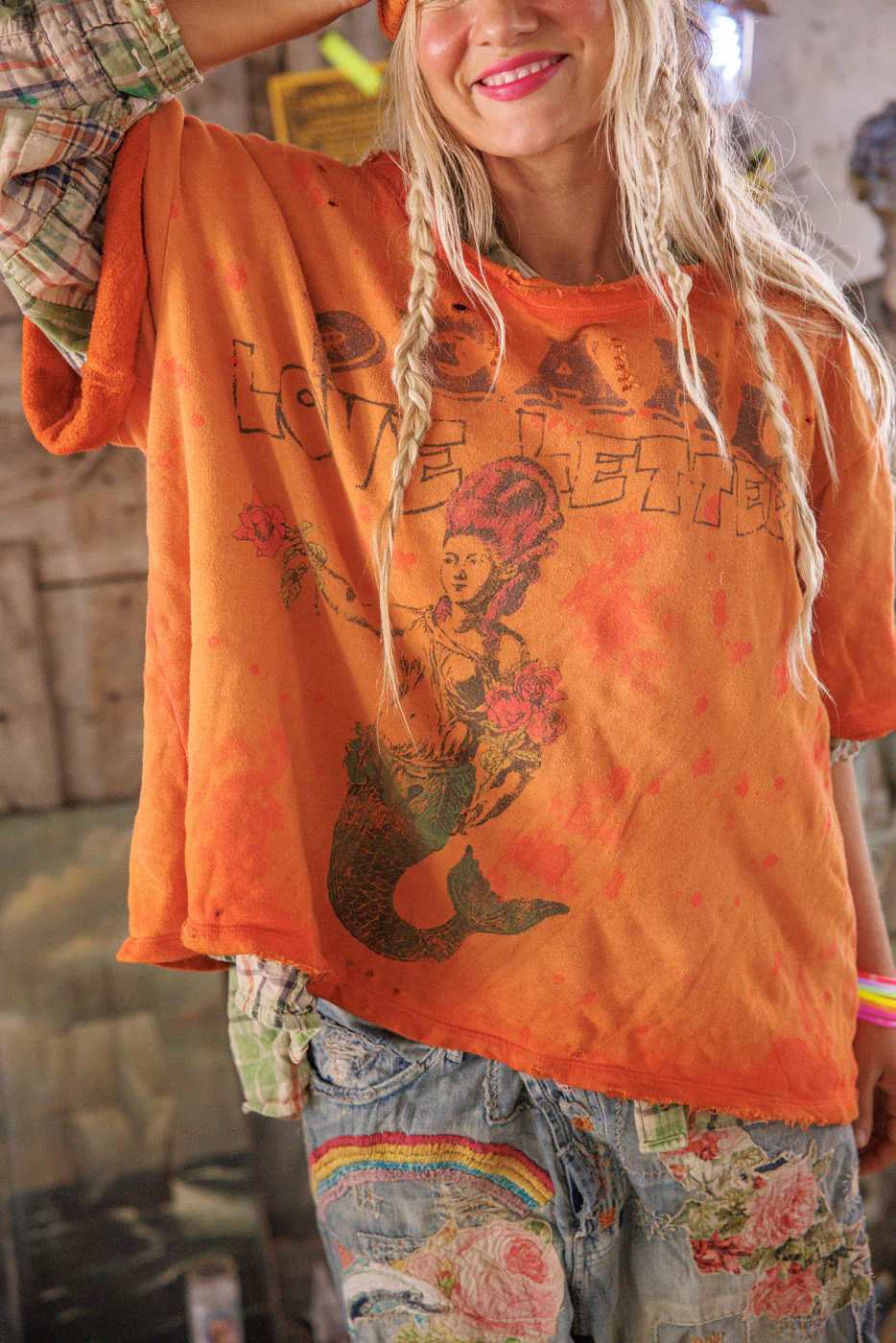 Mermaid Love Letters Vetiver Sweatshirt - Image 3
