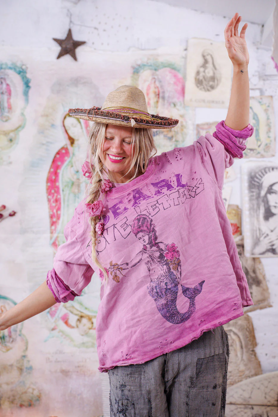Mermaid Love Letters Hermosa Sweatshirt - Image 3