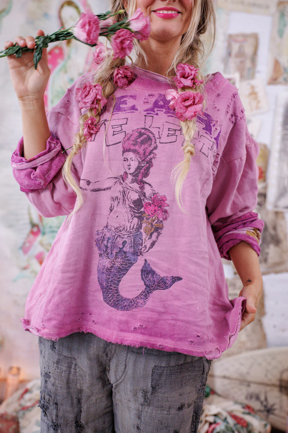 Mermaid Love Letters Hermosa Sweatshirt - Image 4