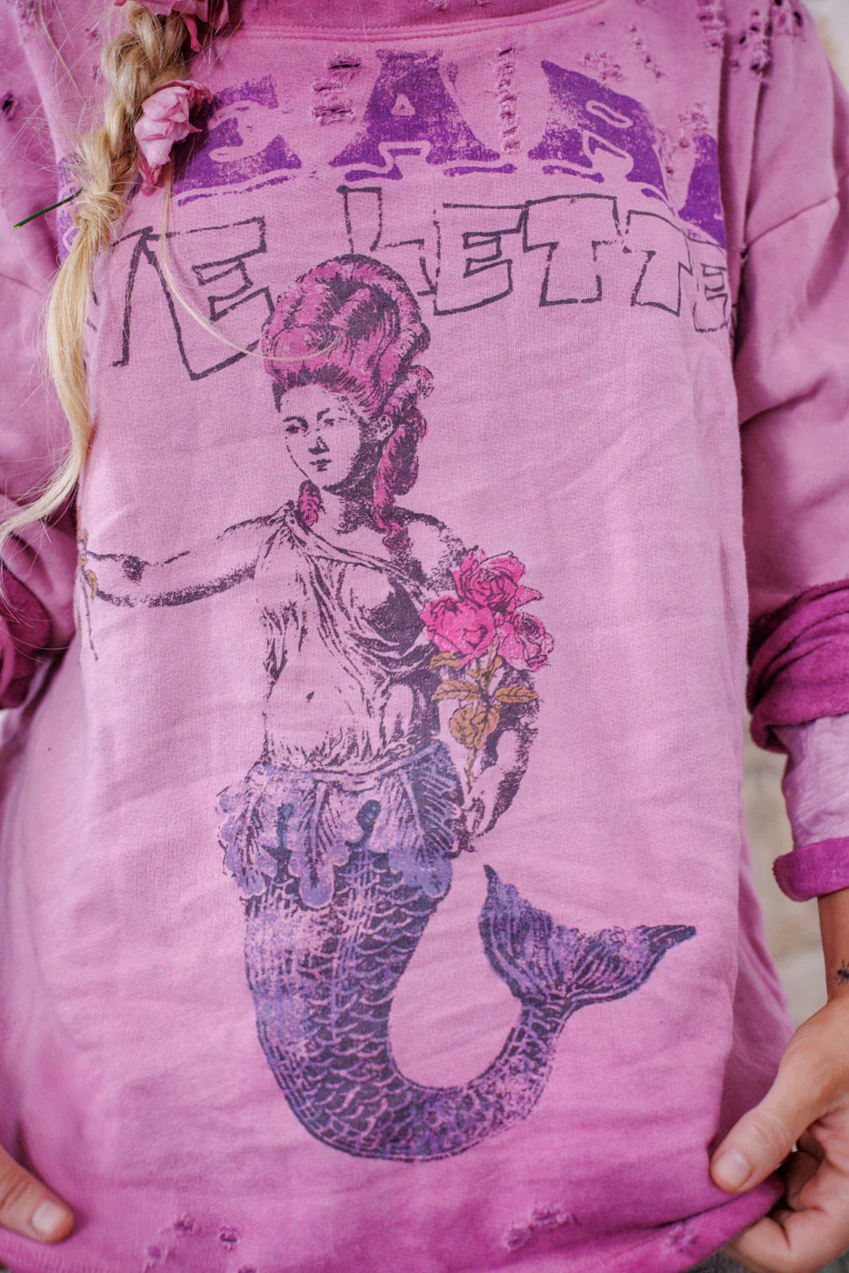 Mermaid Love Letters Hermosa Sweatshirt - Image 6