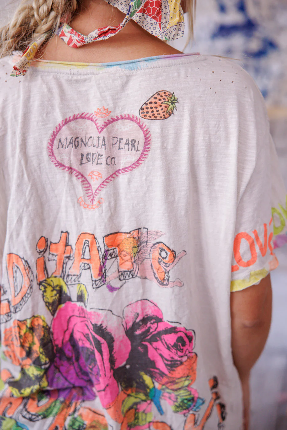 Neon Bluebonnet Graffiti Tee - Image 10