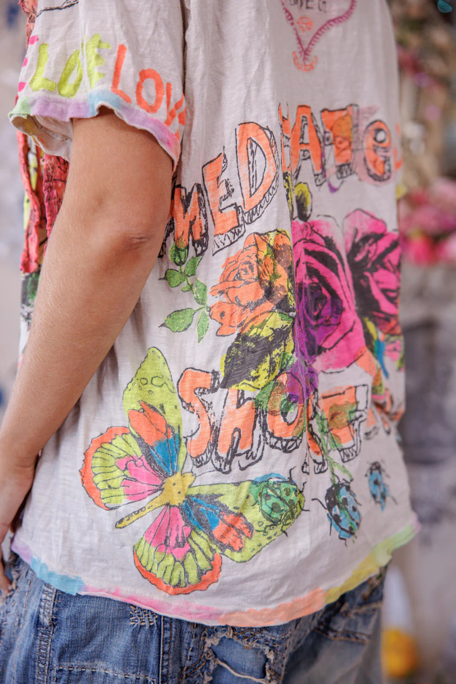 Neon Bluebonnet Graffiti Tee - Image 9
