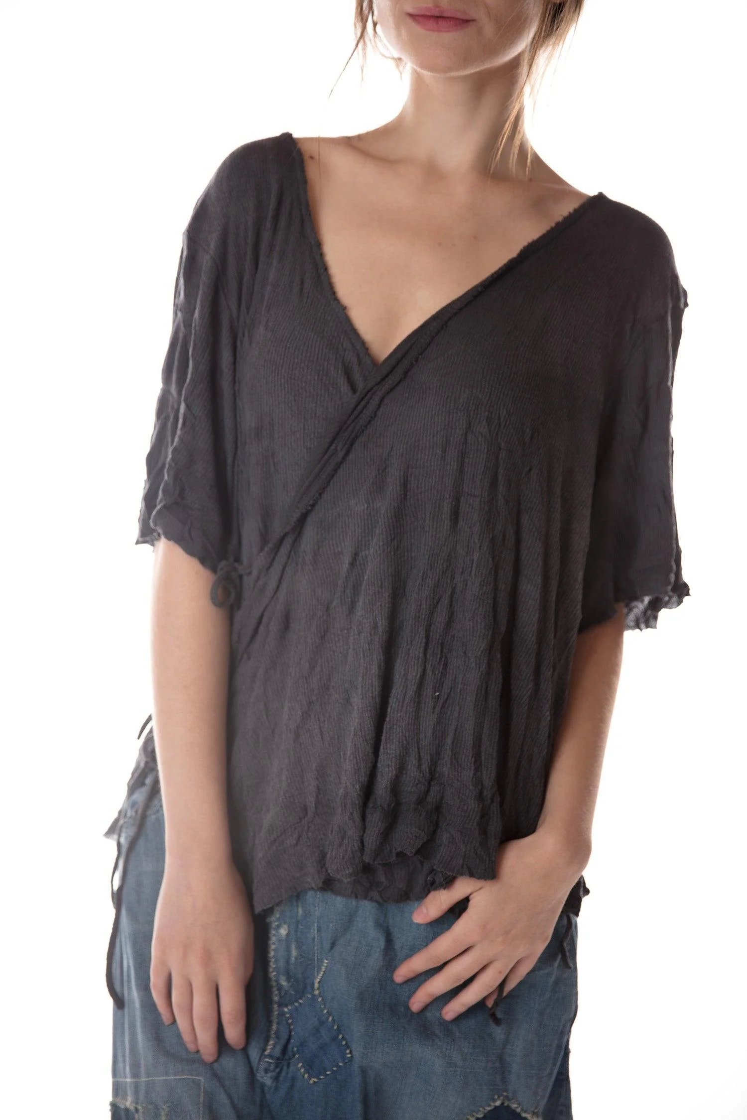 Origami Wrap Blouse - Image 3