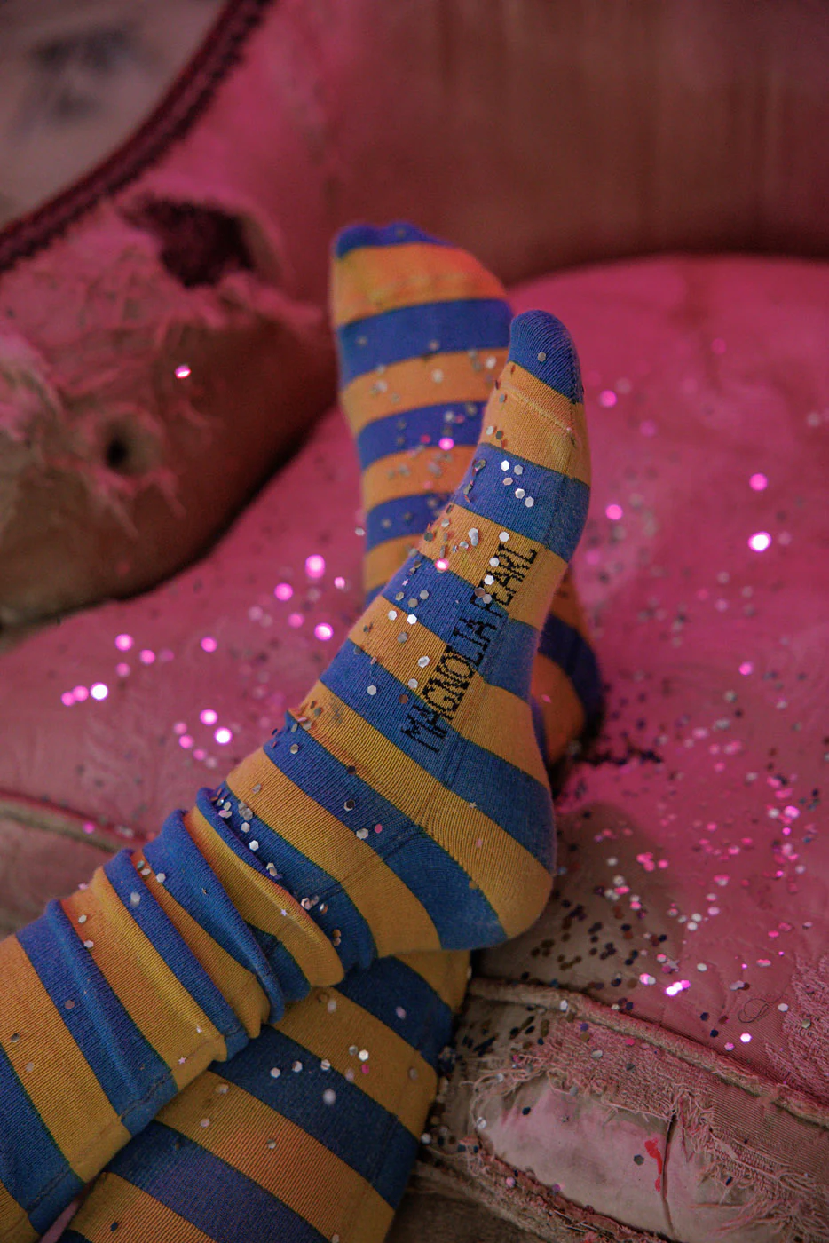 Stripe OTK Socks - Image 3
