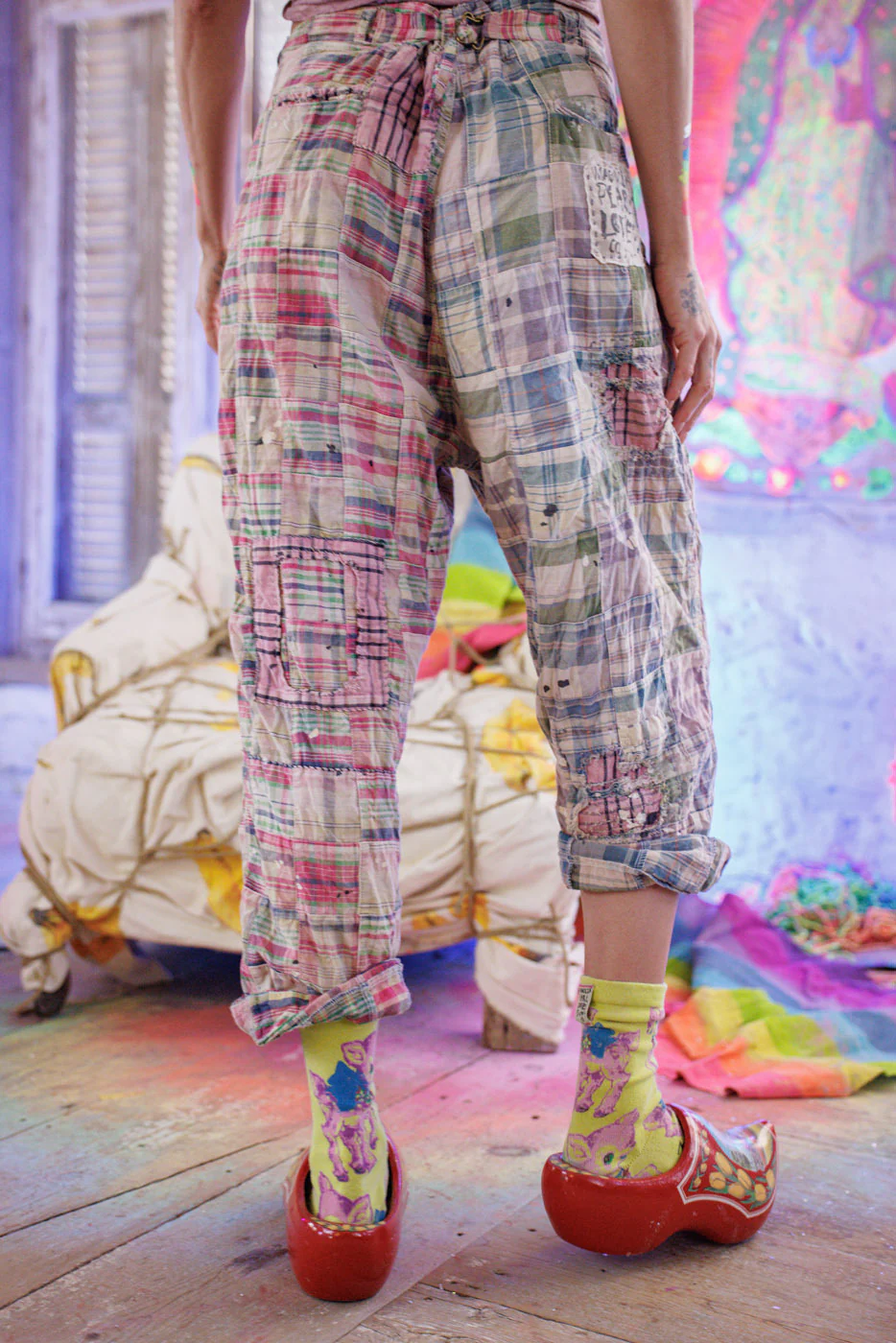Patchwork Charmie Trousers - Image 4
