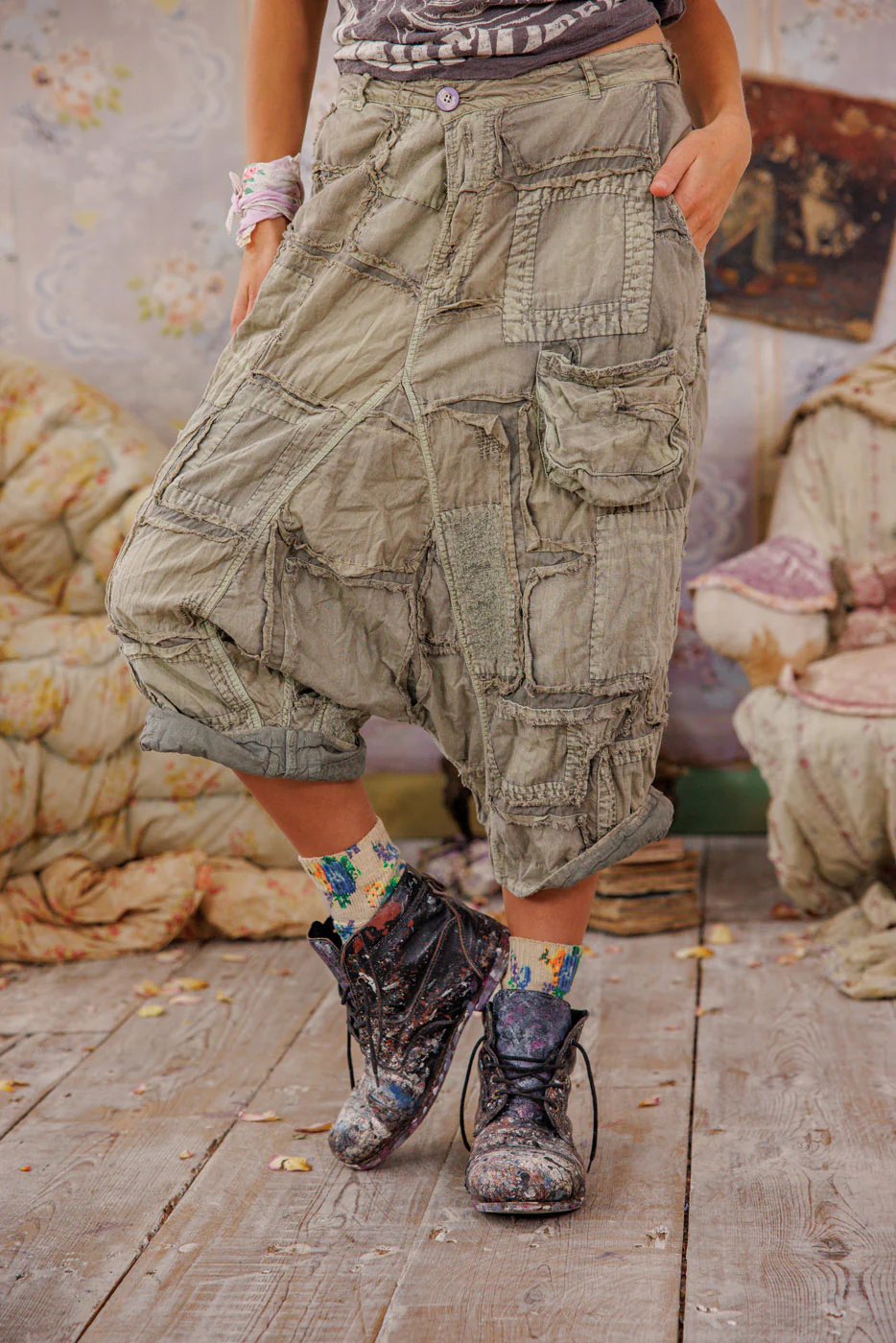 Patchwork Joni Trousers - Image 5