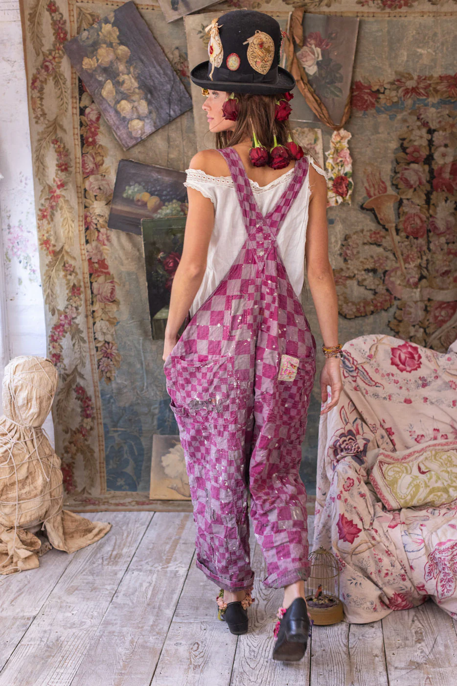 Patchwork Love Overalls - Image 3