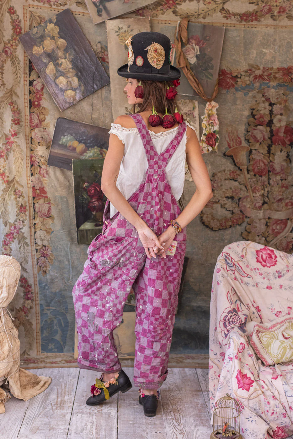Patchwork Love Overalls - Image 4