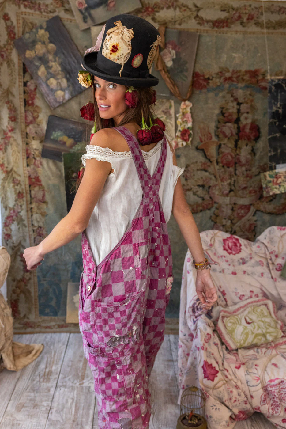 Patchwork Love Overalls - Image 8