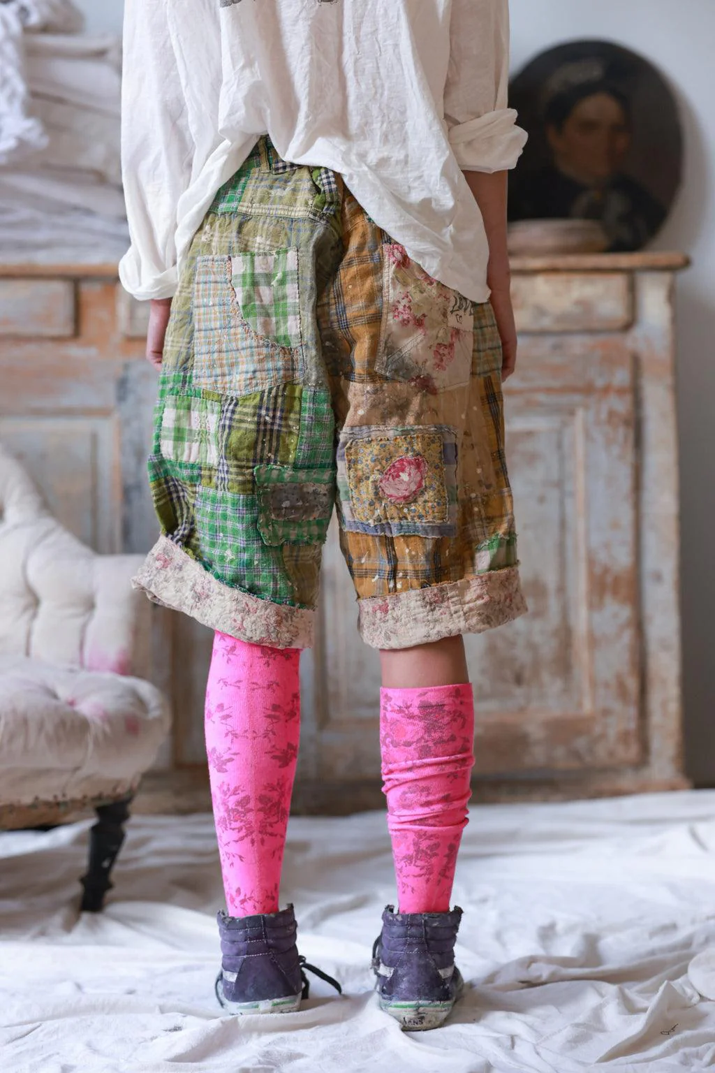 Patchwork Miner Shorts - Image 9