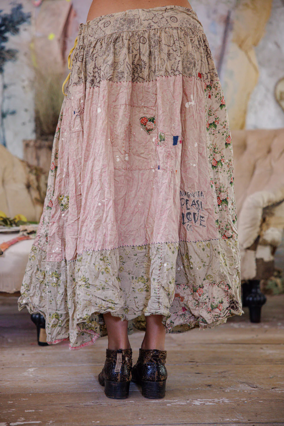 Patchwork Old Friends Skirt - Image 5