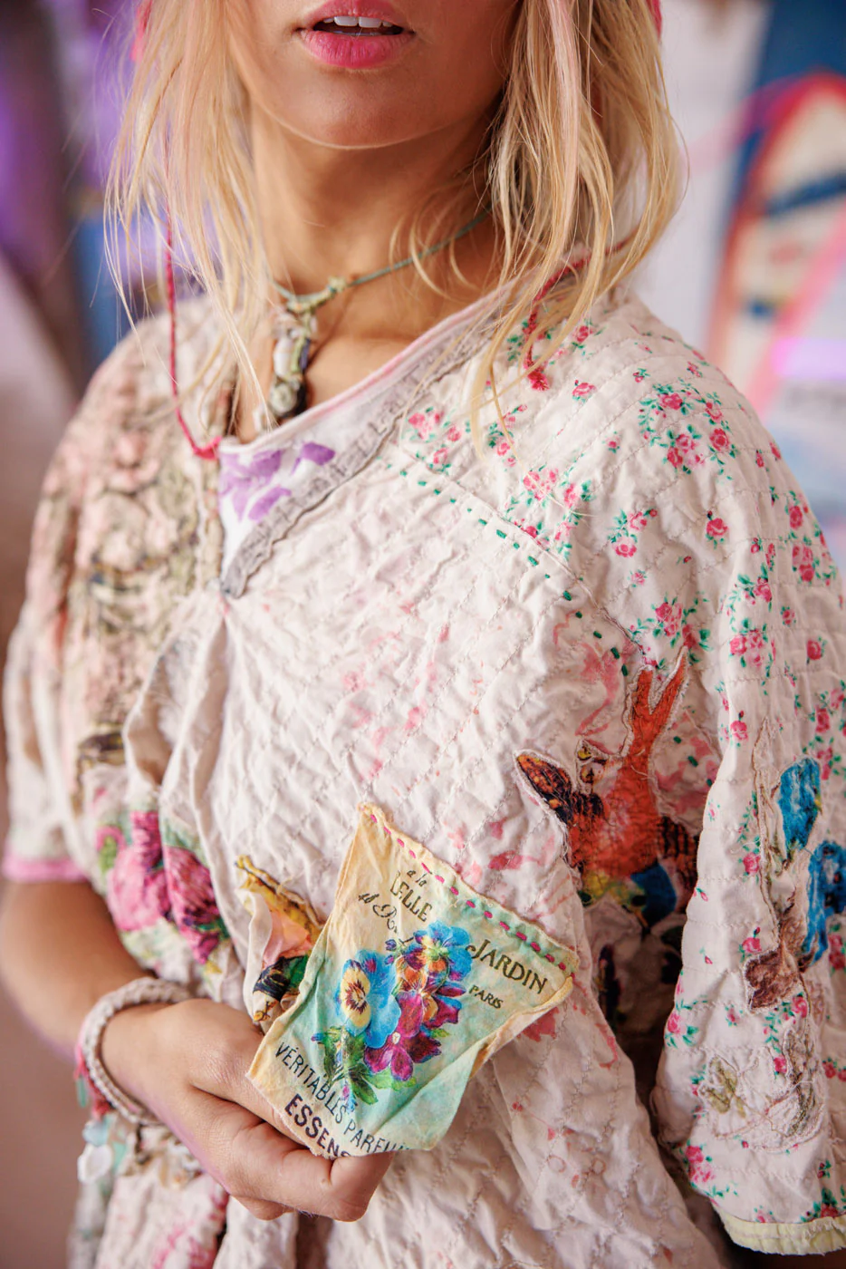 Patchwork Veda Poncho - Image 2