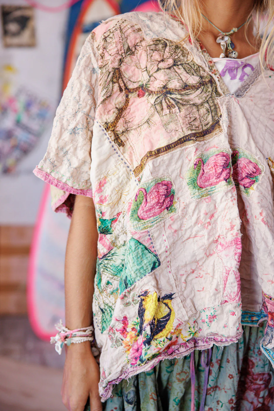 Patchwork Veda Poncho - Image 4
