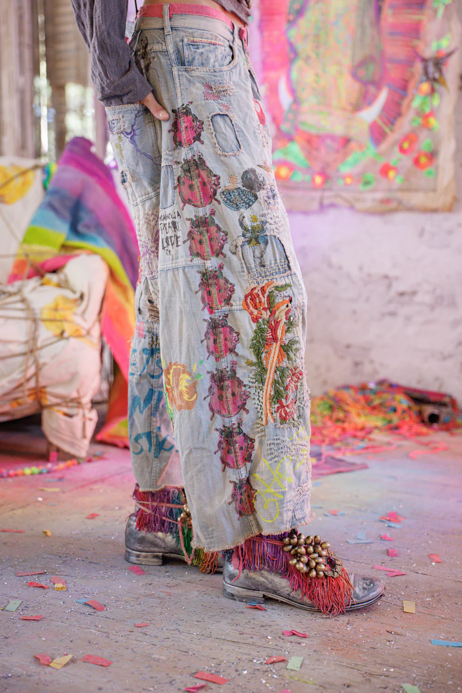 Peonies Dani Blues Denims - Image 2