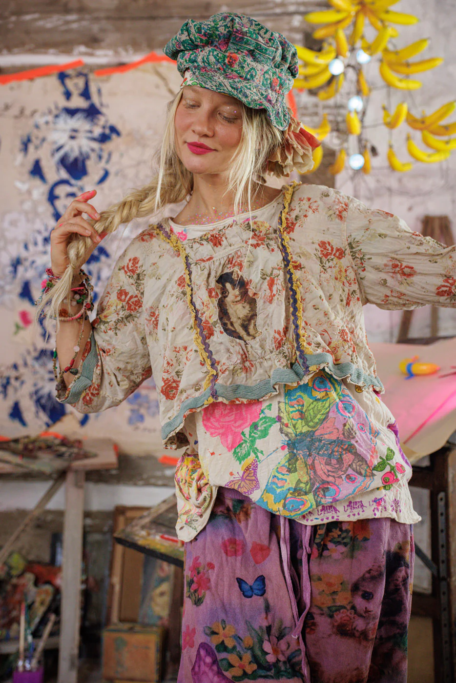 Printed Millie Jo Blouse - Image 3