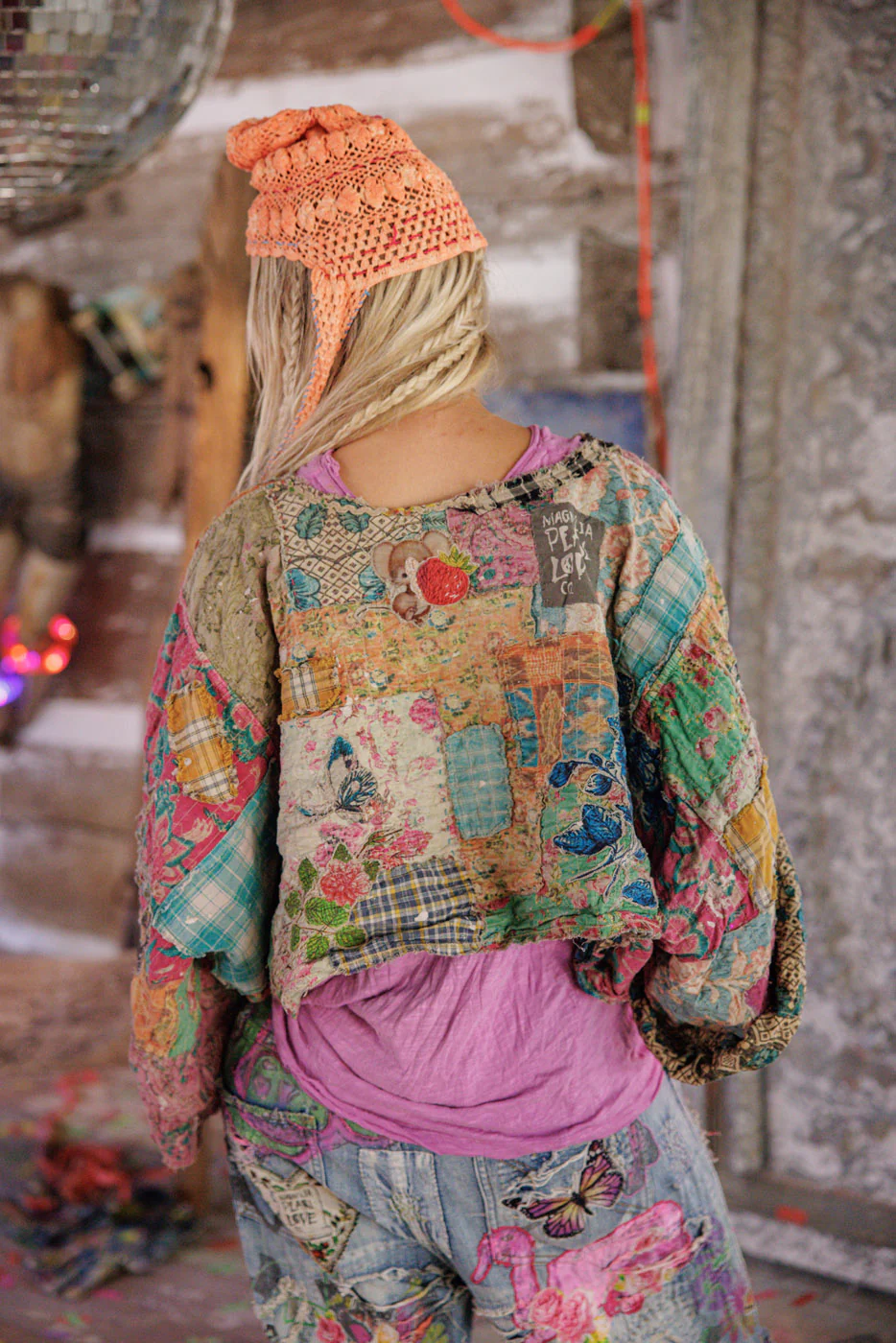 Quilted Bapu Poncho Top - Image 4