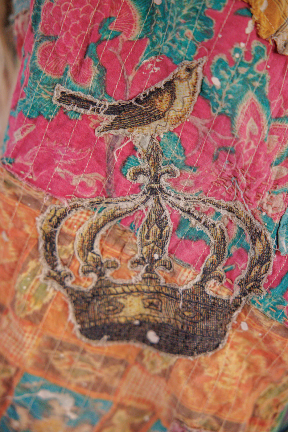 Quilted Bapu Poncho Top - Image 8