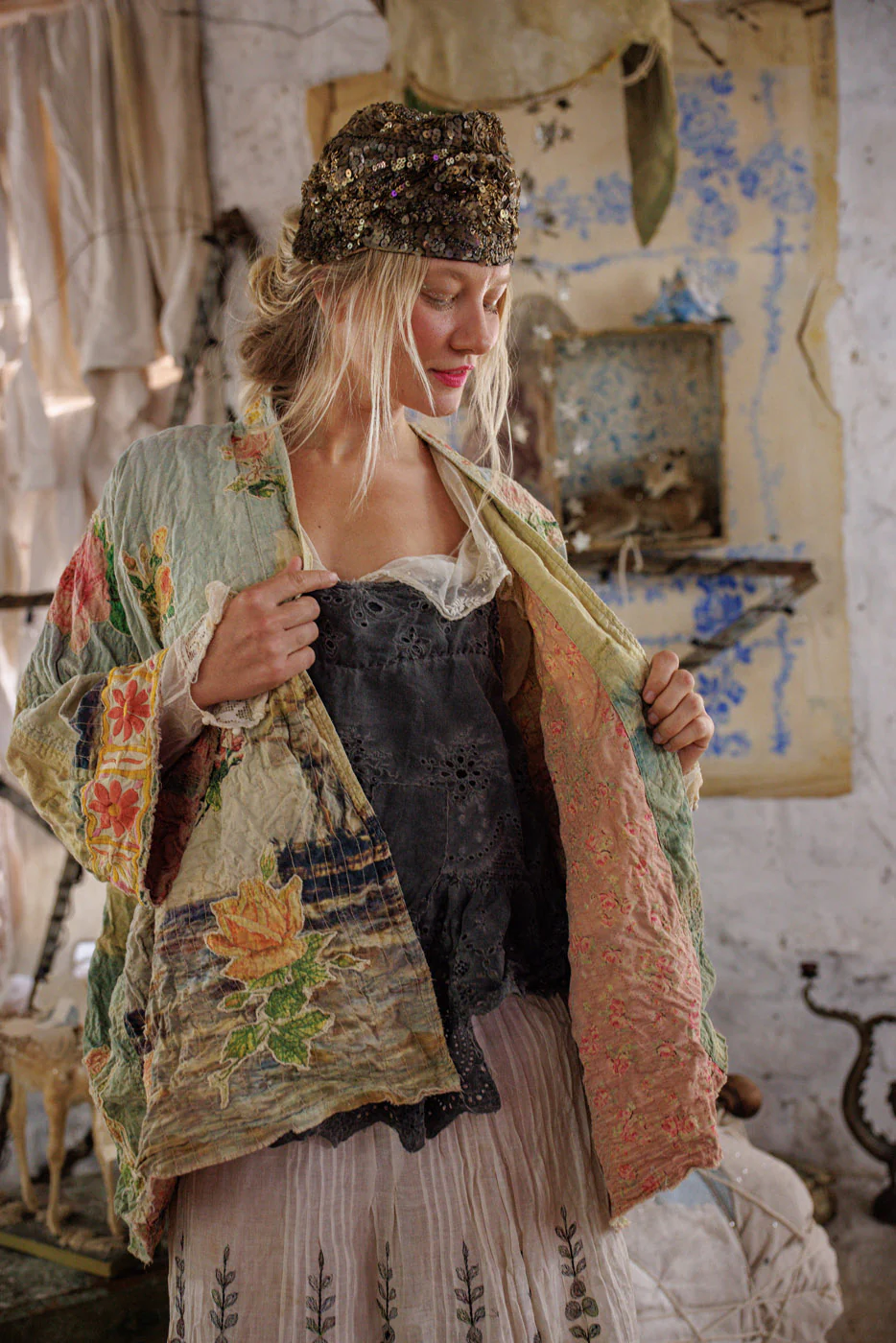 Quilted Ocean Rose Kimono - Image 10