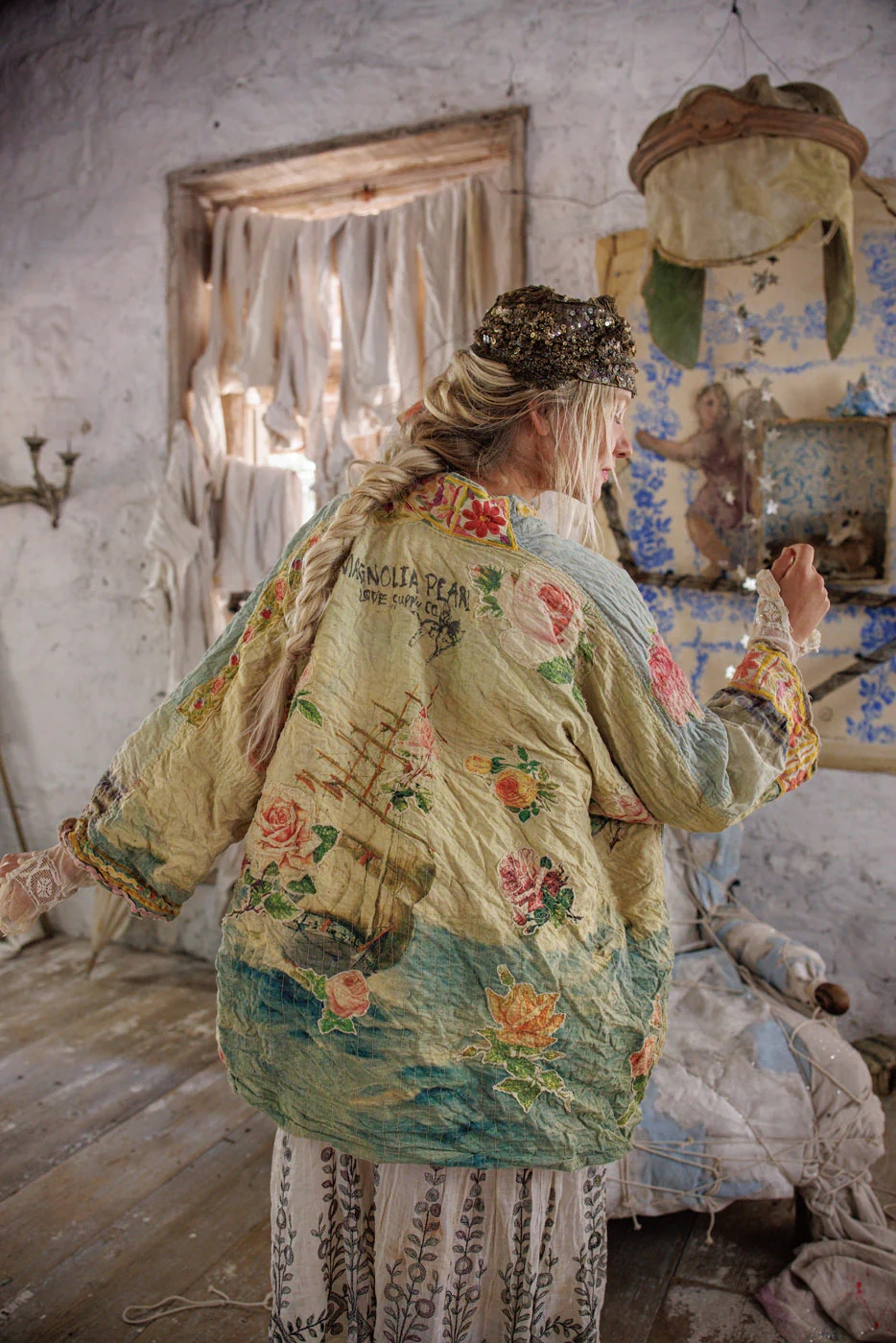 Quilted Ocean Rose Kimono - Image 4