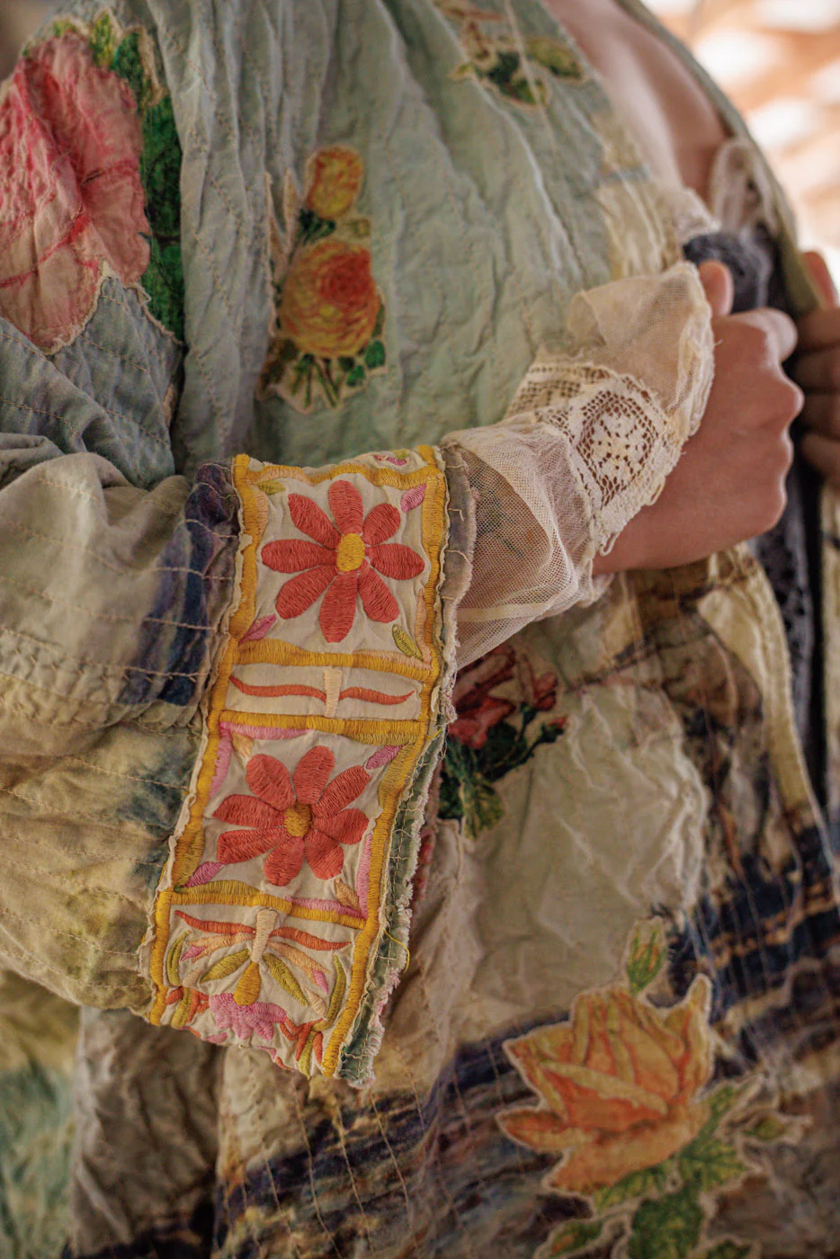 Quilted Ocean Rose Kimono - Image 5