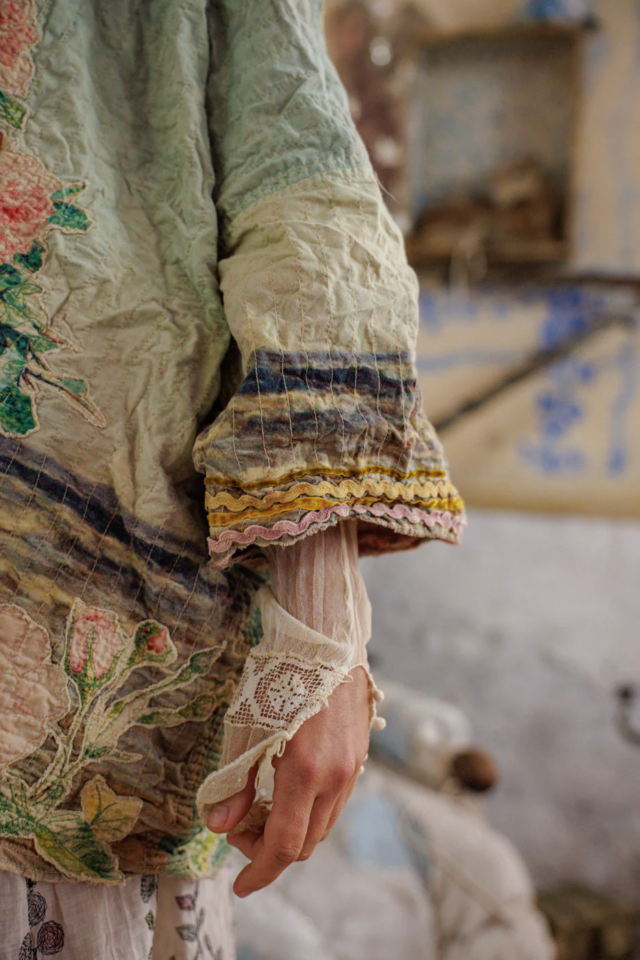 Quilted Ocean Rose Kimono - Image 6