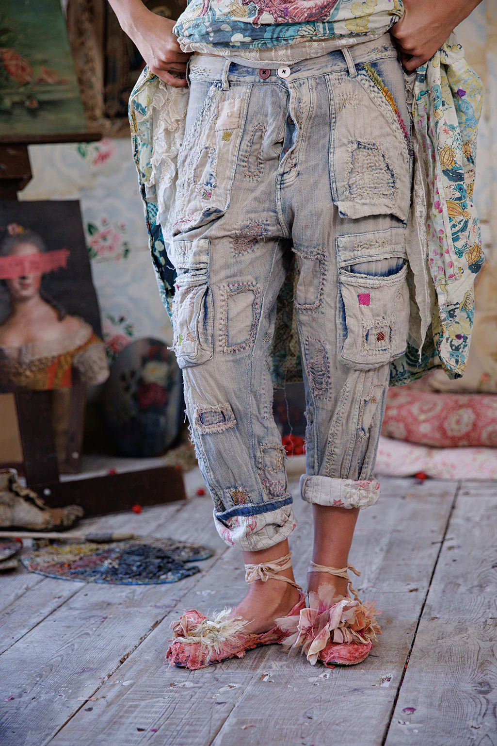 Quilted Tatum Cargo Denims - Image 2