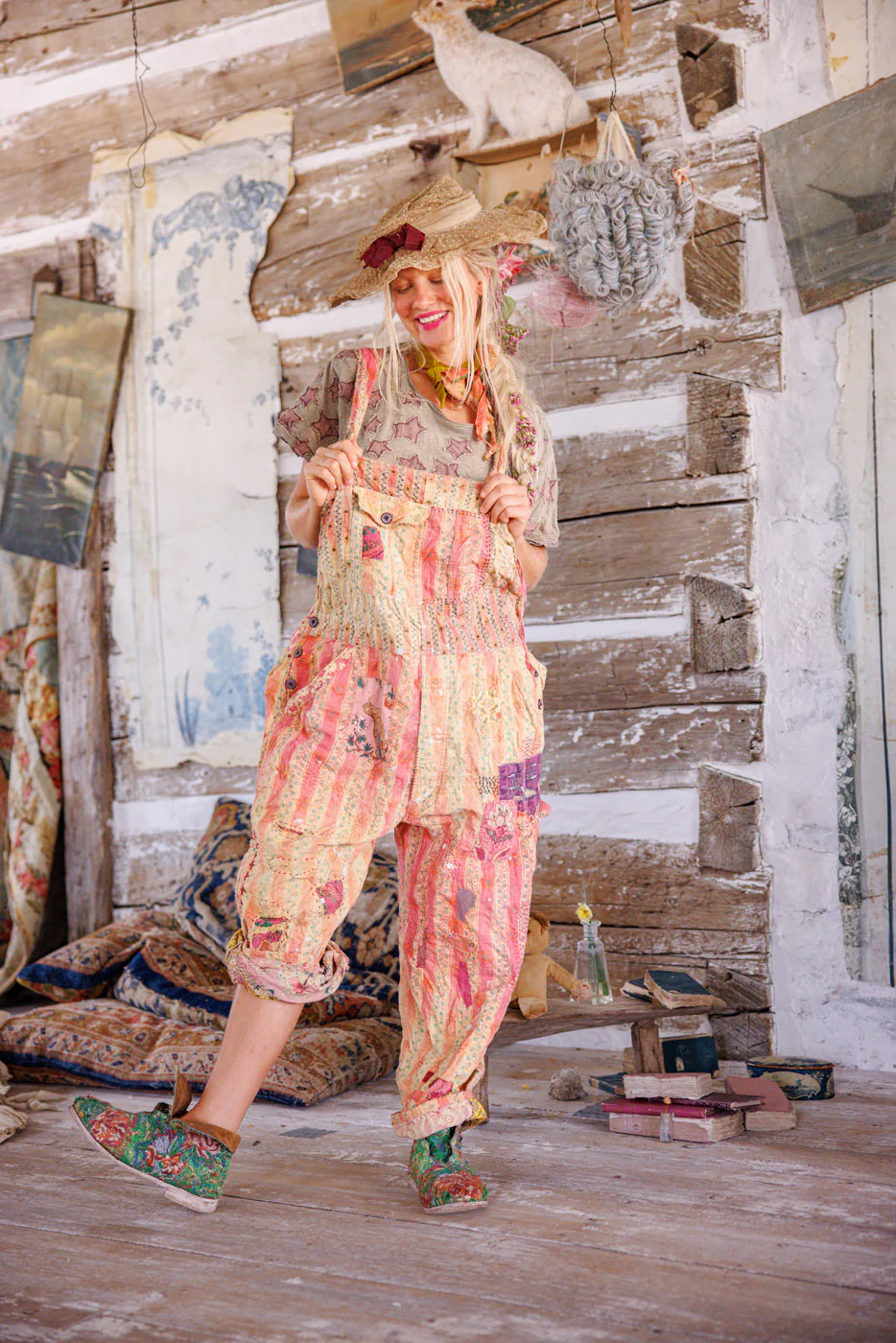 Sunfaded Love Overalls - Image 3