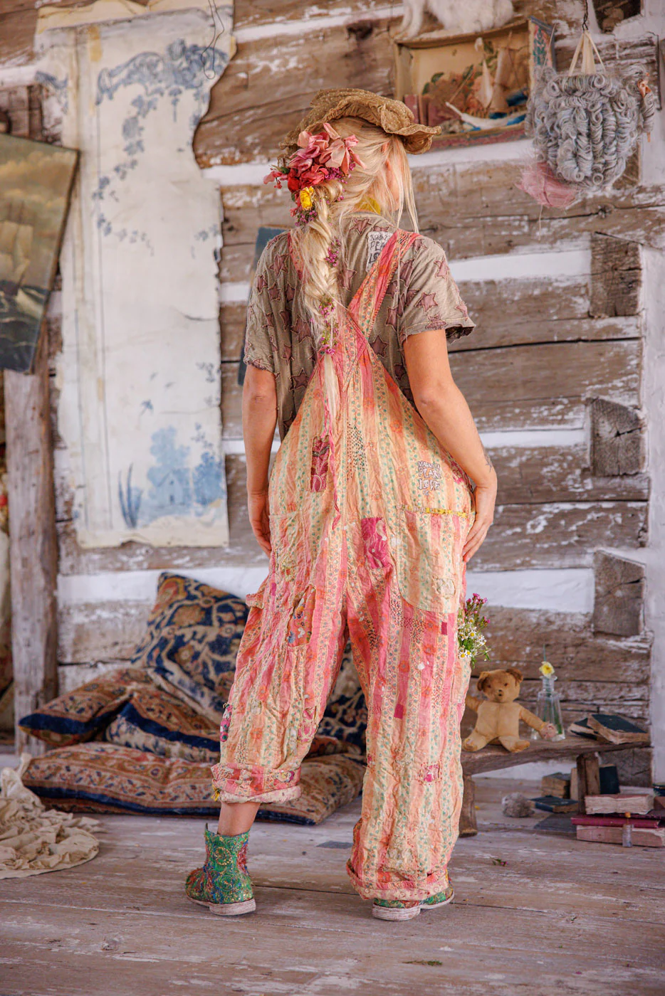 Sunfaded Love Overalls - Image 8