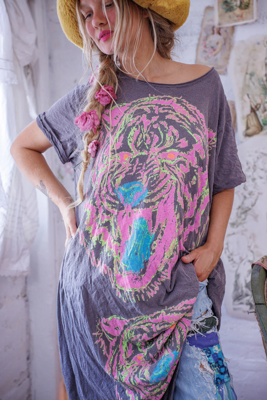Tiger Cry Tee Dress - Image 2