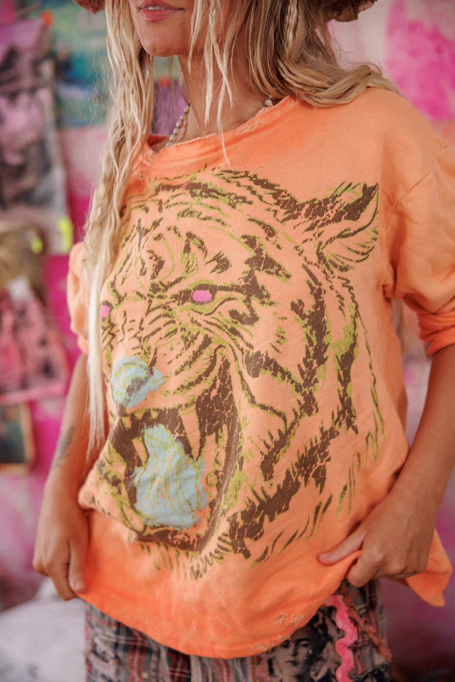 Tiger Face Hermosa Sweatshirt - Image 2