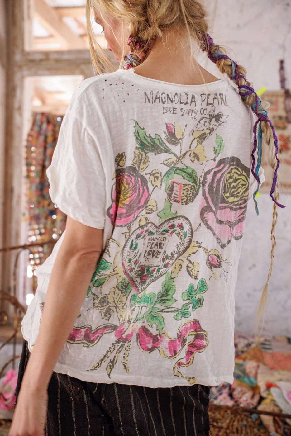 Victorian Love Birds Tee - Image 4