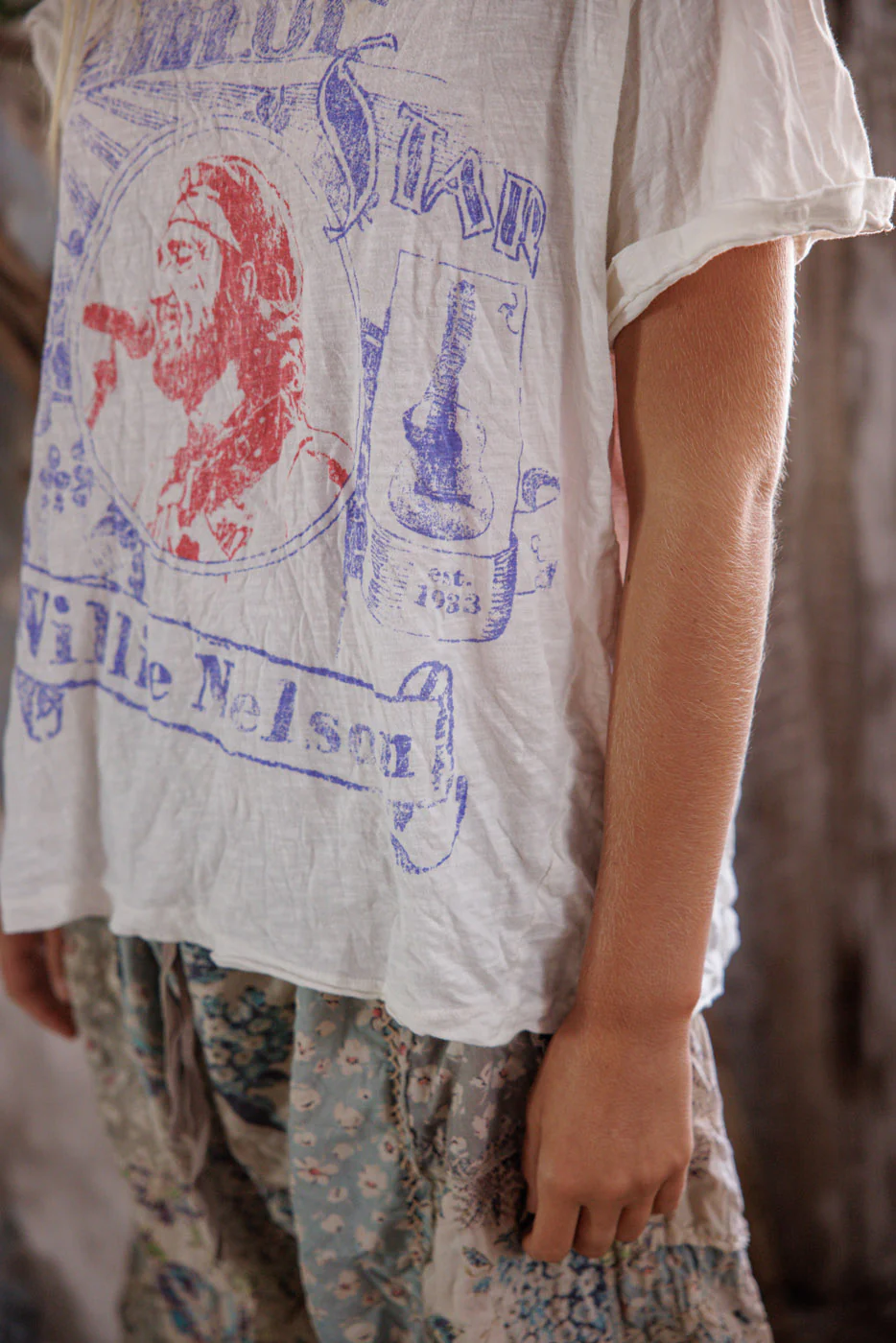 Willie Nelson Blue Star Tee - Image 4